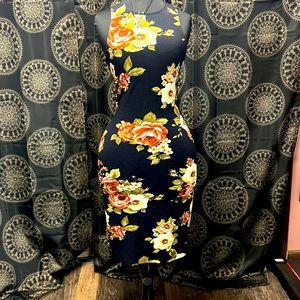Iris Floral medium Body Con Dress